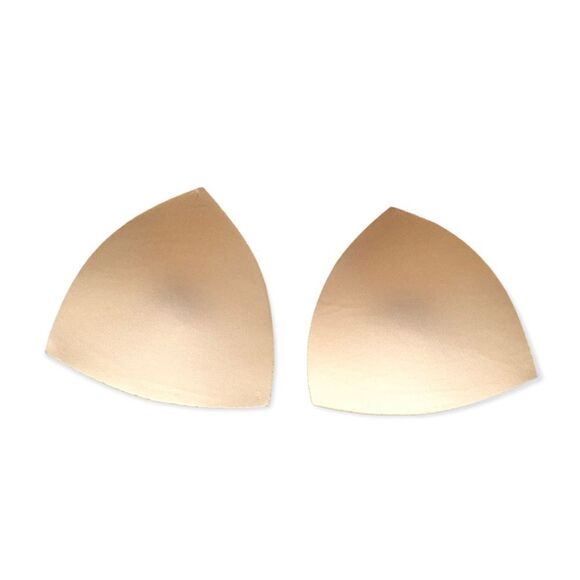 🔃Tan Triangle Bra Padding Foam Inserts - Picture 3 of 4